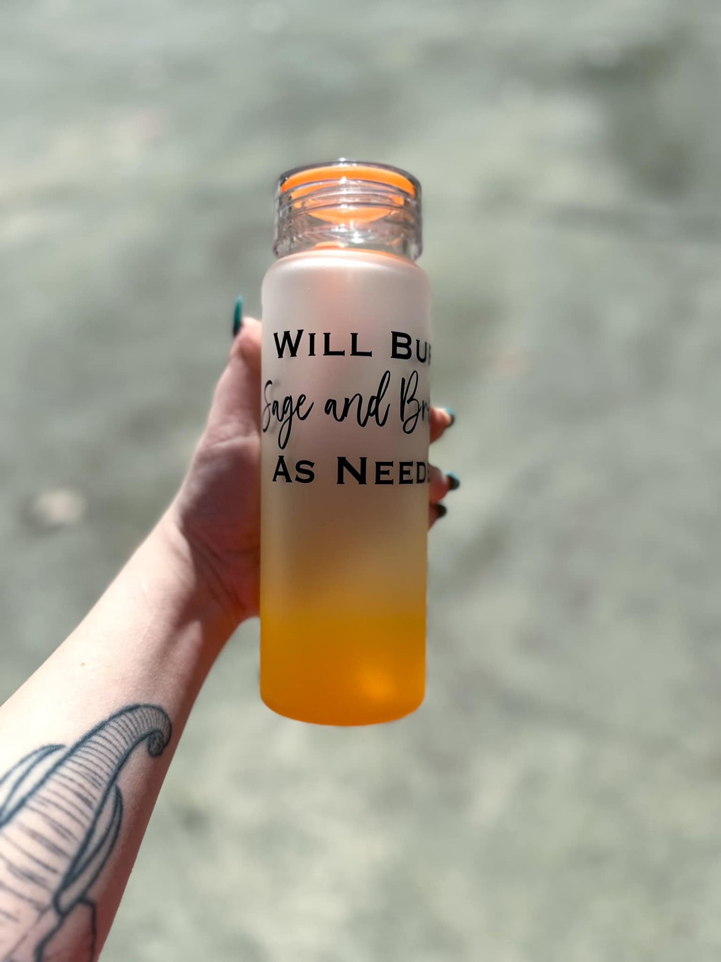 Will Burn Sage And Bridges water bottle