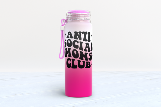 Antisocial Moms Club water bottle