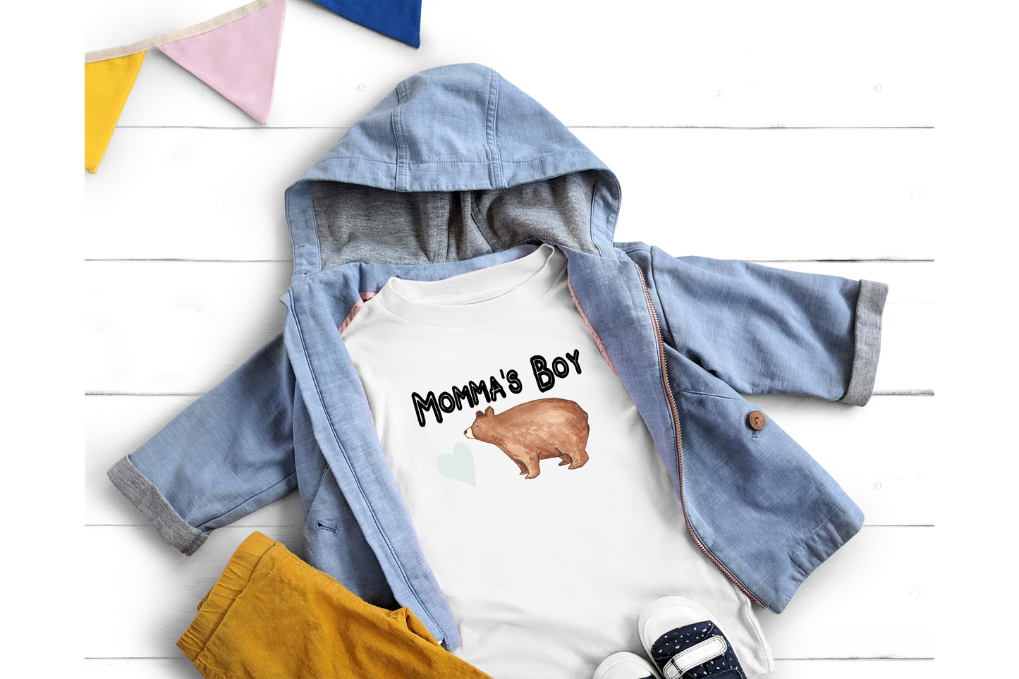 Momma's Boy kids shirt