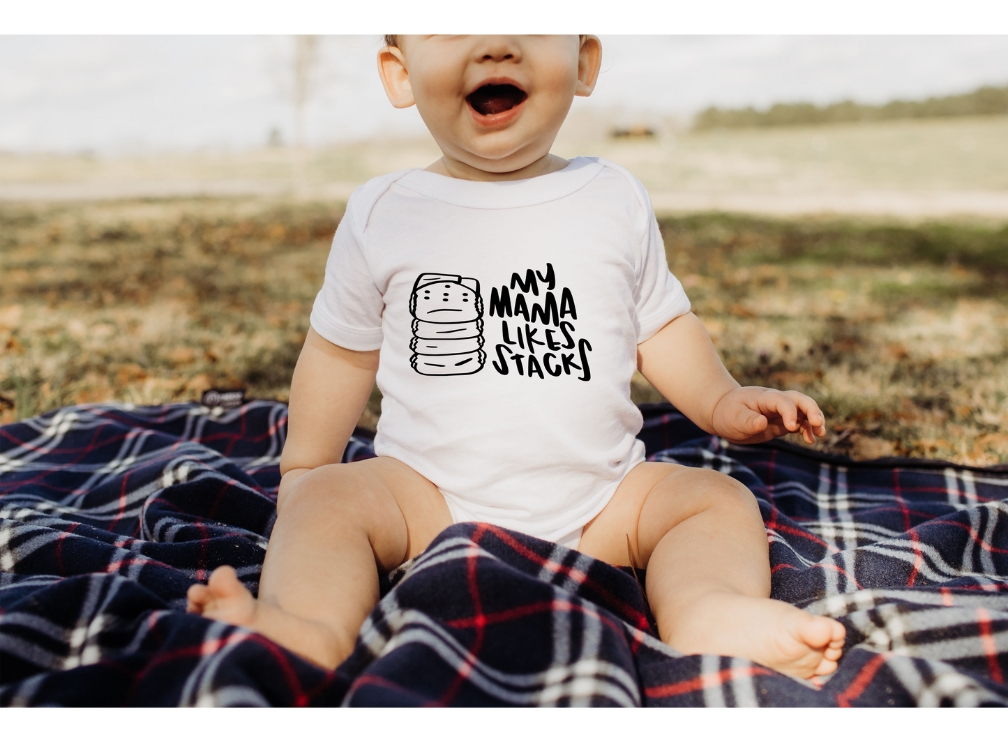 Mama Likes Stacks kids shirt